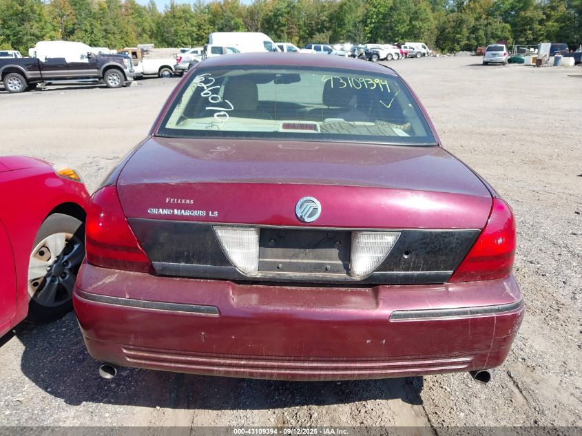 2008 Mercury Grand Marquis Ls VIN: 2MHHM75V08X626070 Lot: 43109394