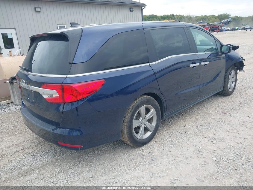 Vin: 5fnrl6h78kb009858, lot: 43603708, honda odyssey ex-l 20194