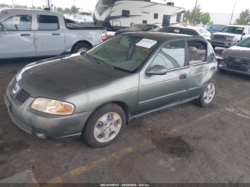 2005 Nissan Sentra 1.8S green sedan gasoline 3N1CB51D65L500103 photo #3