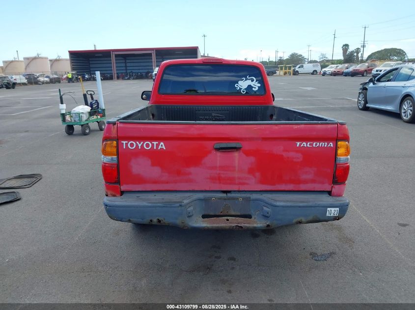 2004 Toyota Tacoma VIN: 5TENL42N74Z378965 Lot: 43109799