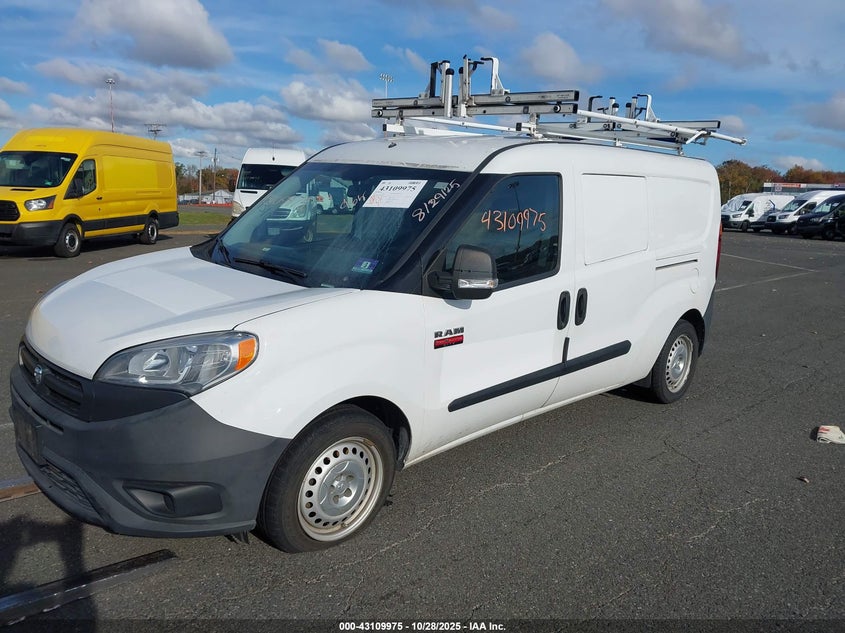 Vin: zfberfab8j6j47571, lot: 43604268, ram promaster city tradesman 20182