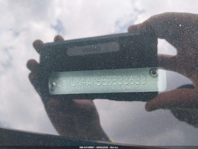 2014 Ford Edge Sport VIN: 2FMDK4AK5EBB33633 Lot: 43109987