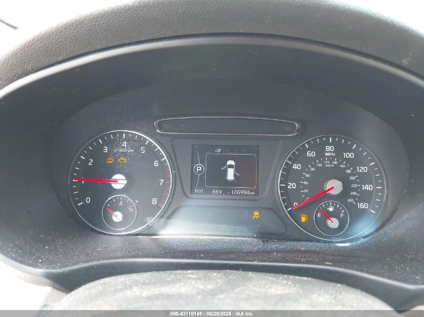 2017 Kia Sorento 2.4L Lx VIN: 5XYPG4A30HG316630 Lot: 43110149