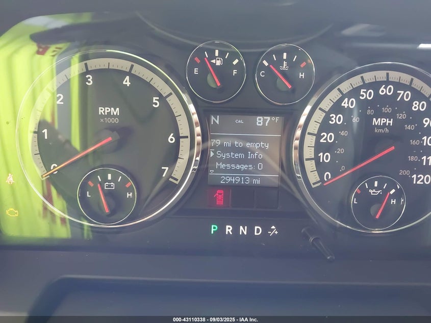 2009 Dodge Ram 1500 Laramie VIN: 1D3HV13T79S808256 Lot: 43110338