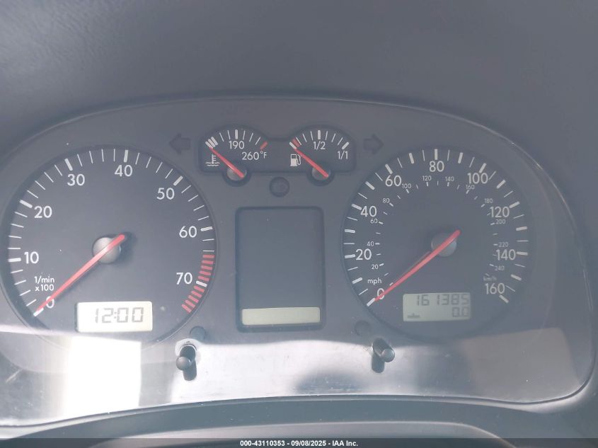 2003 Volkswagen Golf Gl/Gl 2.0L VIN: 9BWBK61J834038804 Lot: 43110353