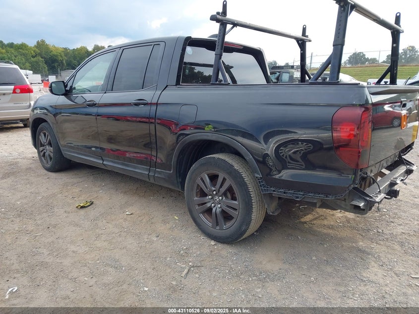 2017 HONDA RIDGELINE SPORT 5FPYK2F11HB003681