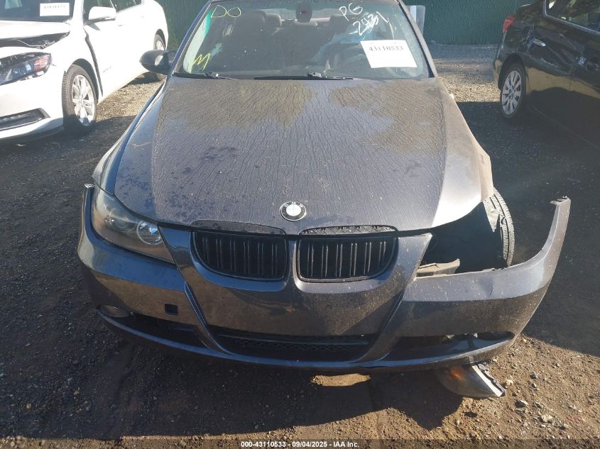 2007 BMW 328I VIN: WBAVA37577NL12431 Lot: 43110533