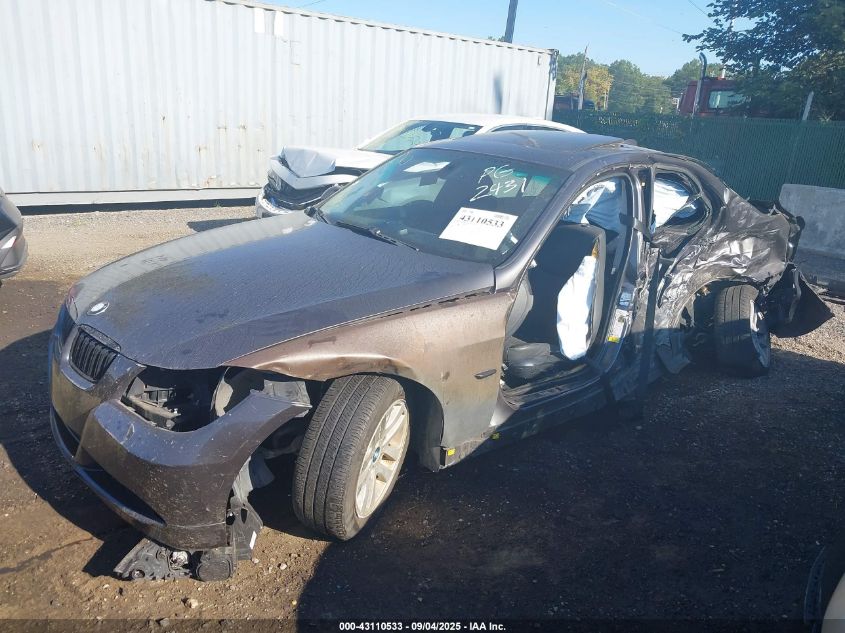 2007 BMW 328I VIN: WBAVA37577NL12431 Lot: 43110533