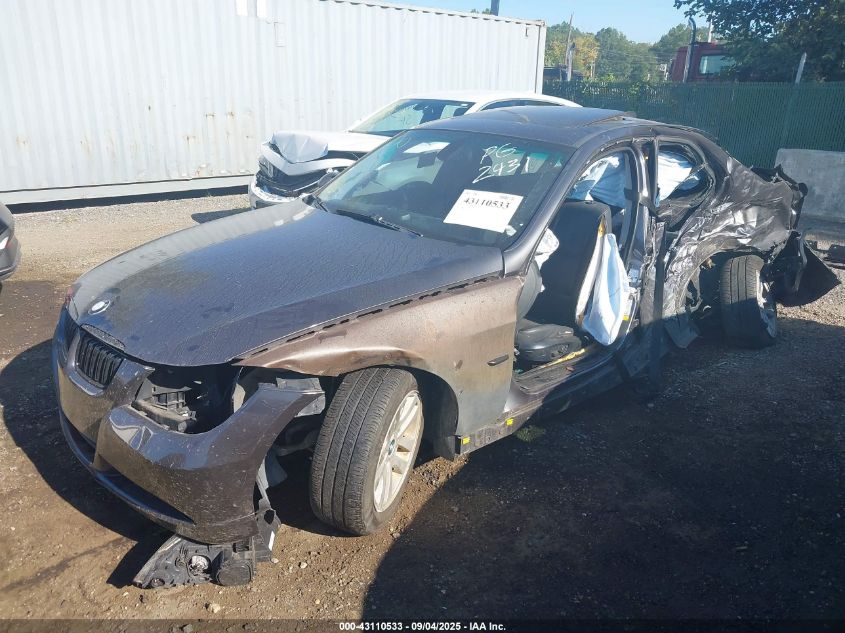 2007 BMW 328I VIN: WBAVA37577NL12431 Lot: 43110533