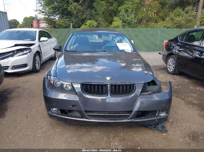 2007 BMW 328I VIN: WBAVA37577NL12431 Lot: 43110533