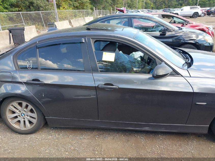 2007 BMW 328I VIN: WBAVA37577NL12431 Lot: 43110533