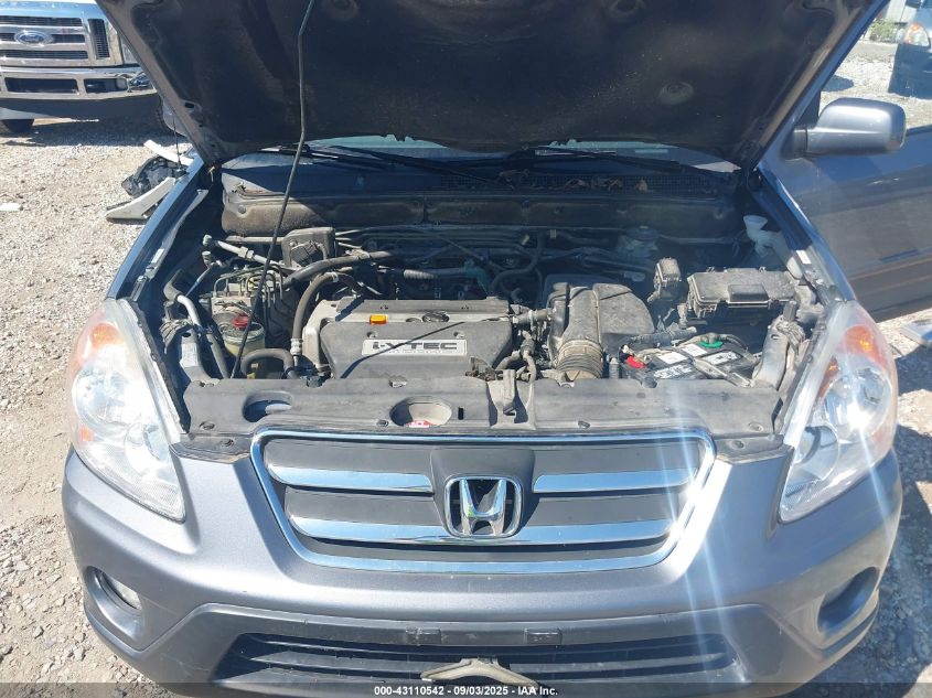 2006 Honda Cr-V Se VIN: JHLRD78976C009554 Lot: 43110542