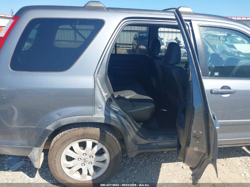 2006 Honda Cr-V Se VIN: JHLRD78976C009554 Lot: 43110542