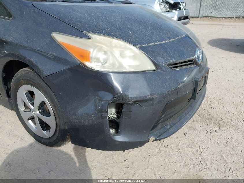 2013 Toyota Prius Two VIN: JTDKN3DU4D5631299 Lot: 43110671