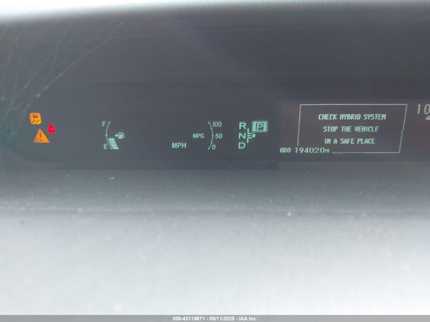 2013 Toyota Prius Two VIN: JTDKN3DU4D5631299 Lot: 43110671