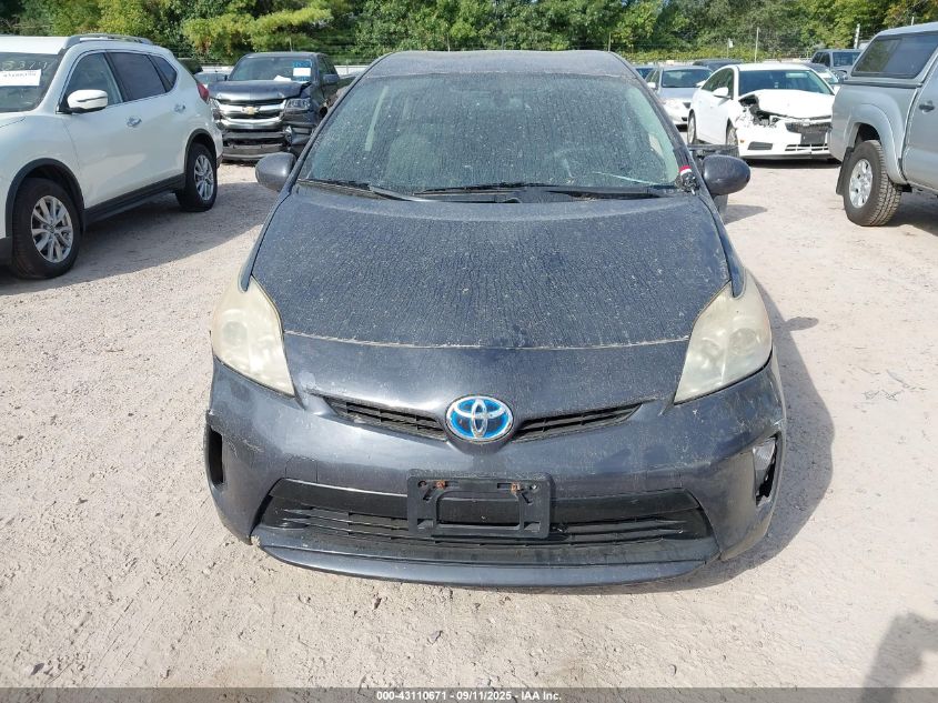 2013 Toyota Prius Two VIN: JTDKN3DU4D5631299 Lot: 43110671