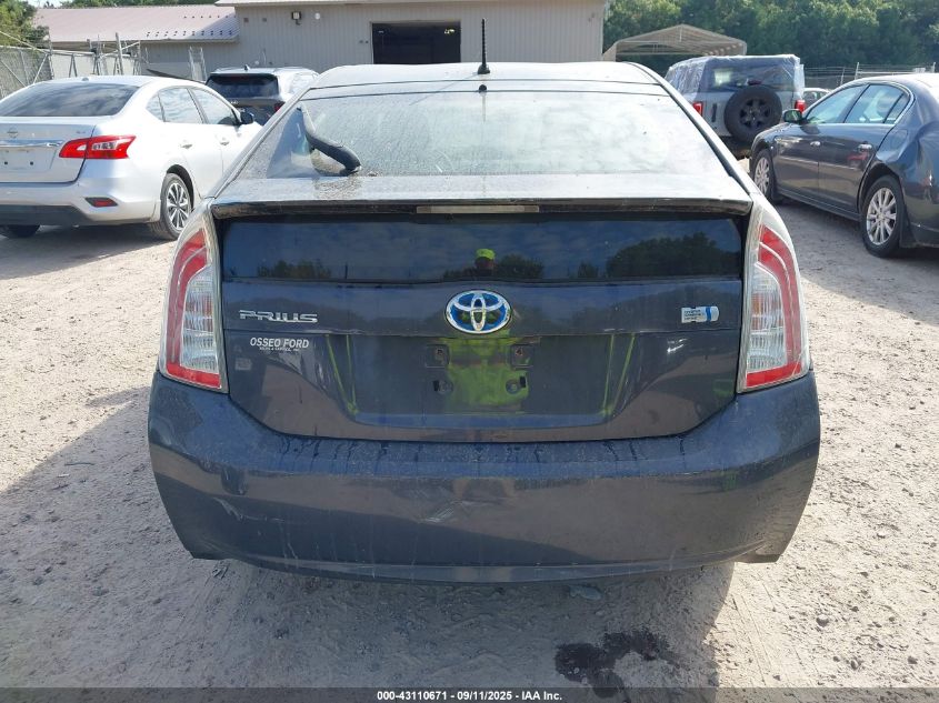 2013 Toyota Prius Two VIN: JTDKN3DU4D5631299 Lot: 43110671