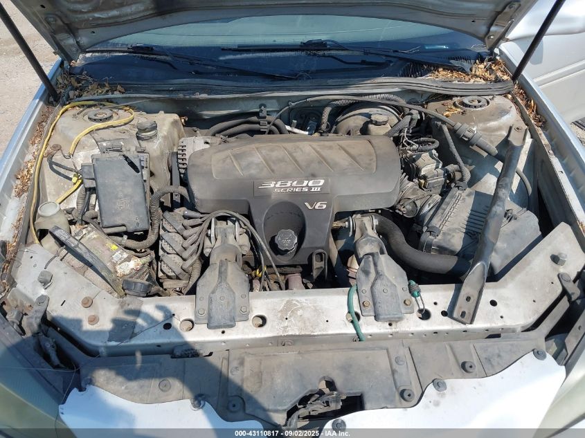 2004 Pontiac Grand Prix Gt1 VIN: 2G2WP522841110634 Lot: 43110817