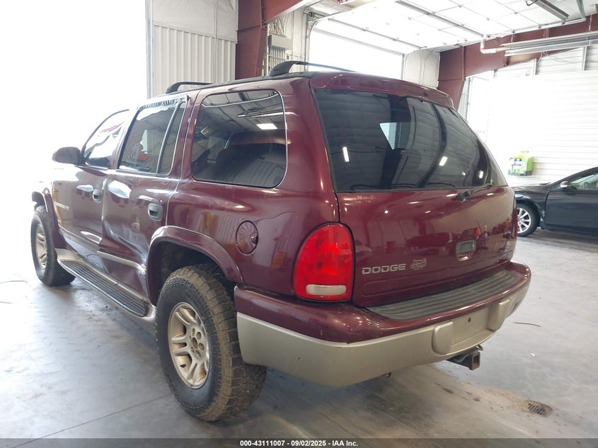 1B4HS28Z21F604690 2001 DODGE DURANGO photo no. 3