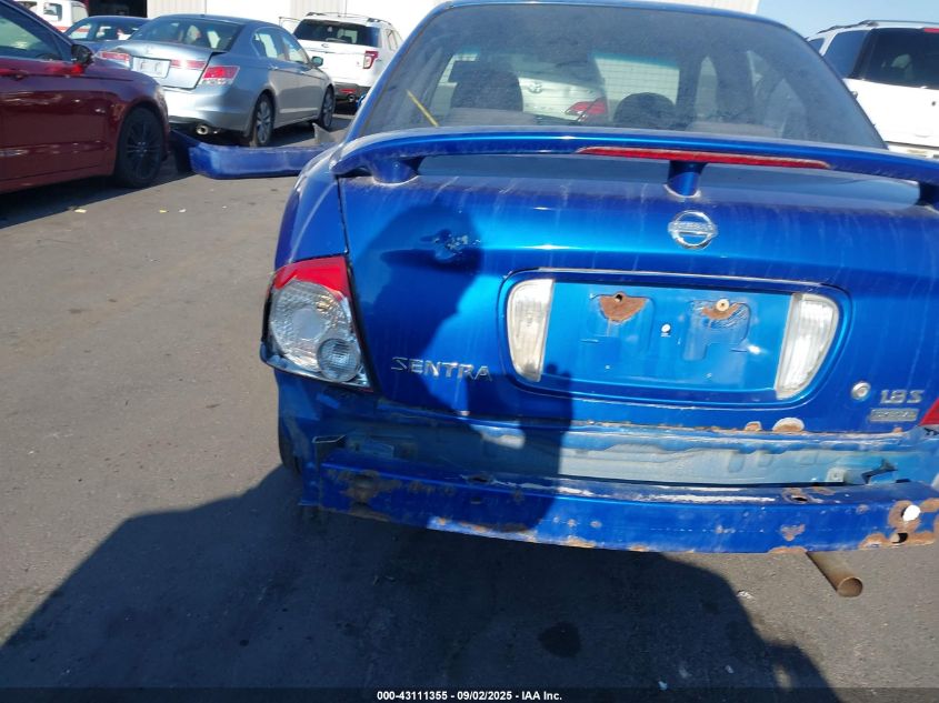 2006 Nissan Sentra 1.8S VIN: 3N1CB51D06L592701 Lot: 43111355