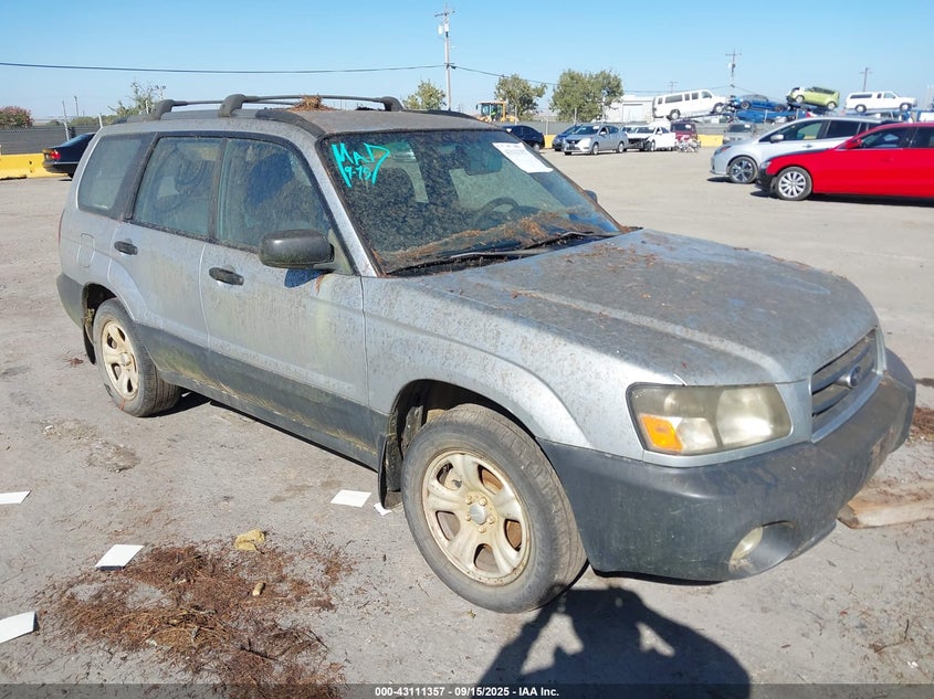 2005 Subaru Forester 2.5X silver other gasoline JF1SG63665H733174 photo #1
