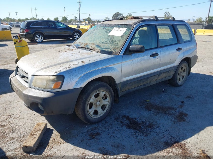 2005 Subaru Forester 2.5X silver other gasoline JF1SG63665H733174 photo #3