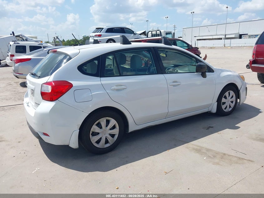 Vin: jf1gpaa68ch238418, lot: 43605745, subaru impreza 2.0i 20124