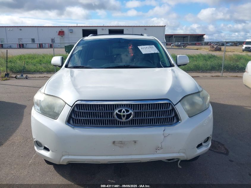 2009 Toyota Highlander Hybrid Limited VIN: JTEEW44A992032134 Lot: 43111461