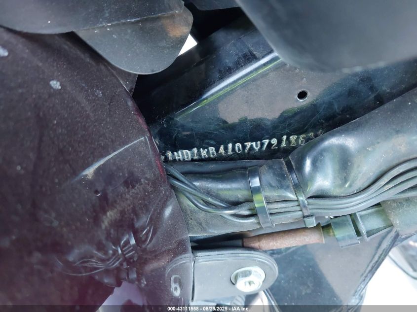 2007 Harley-Davidson Flhx VIN: 1HD1KB4107Y721863 Lot: 43111558