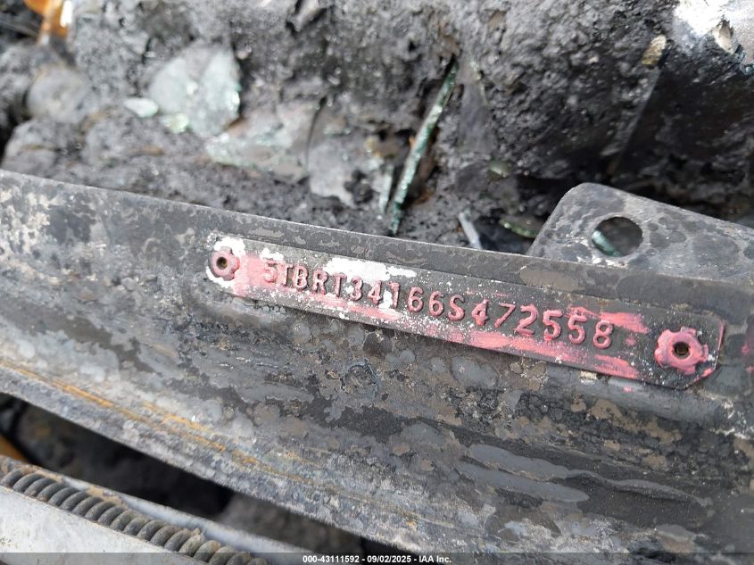 2006 Toyota Tundra Sr5 V8 VIN: 5TBRT34166S472558 Lot: 43111592