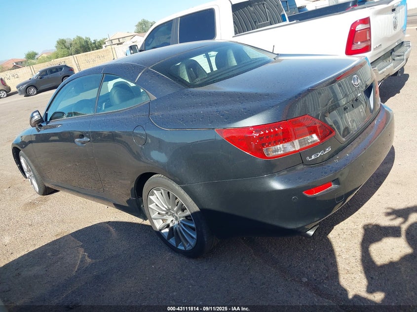 Vin: jthfe2c2xa2501860, lot: 43606107, lexus is 350c 20103