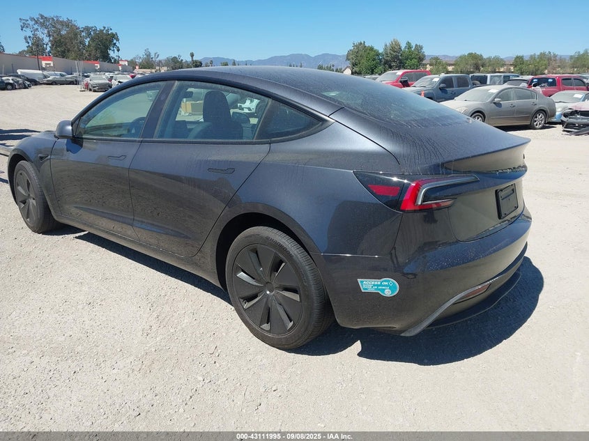 Vin: 5yj3e1ea3sf967647, lot: 43606288, tesla model 3 long range rear-wheel drive 20253