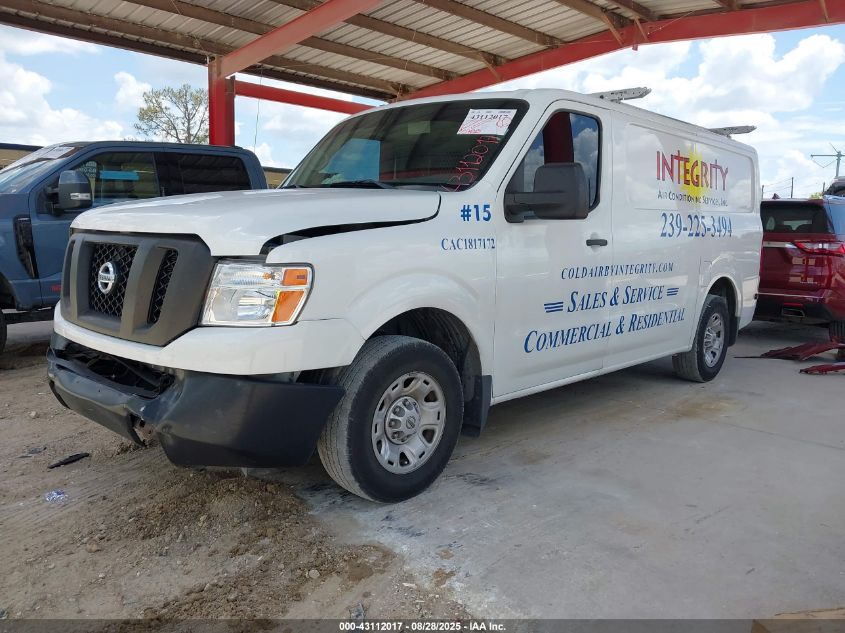 2019 NISSAN NV CARGO NV1500 SV V6 - 1N6BF0KMXKN809578