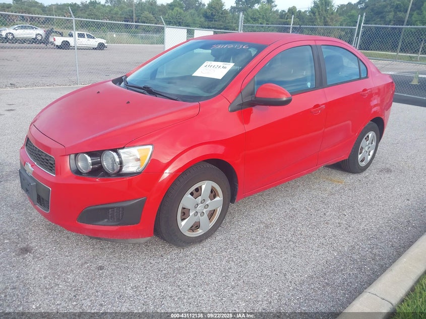 Vin: 1g1ja5sh3d4203845, lot: 43606429, chevrolet sonic ls auto 20132