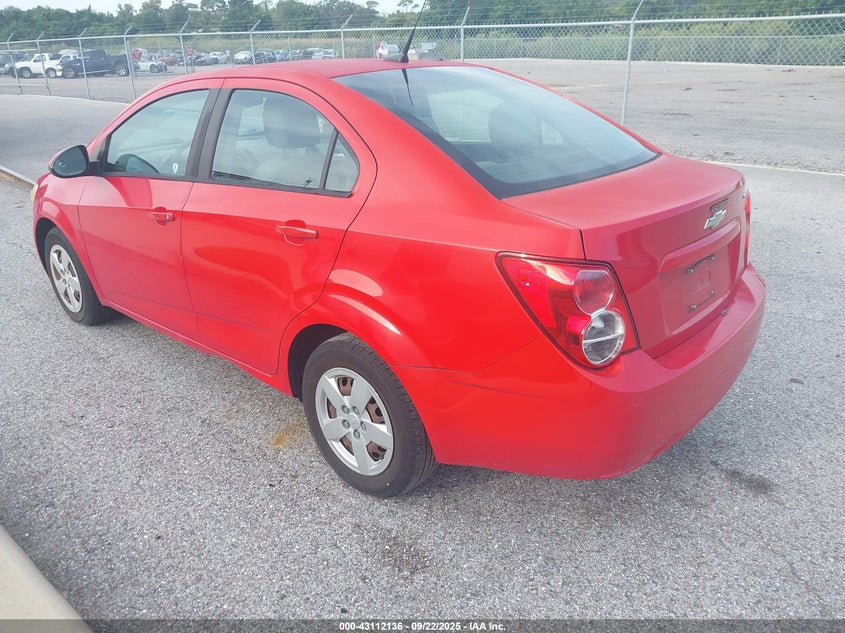 Vin: 1g1ja5sh3d4203845, lot: 43606429, chevrolet sonic ls auto 20133