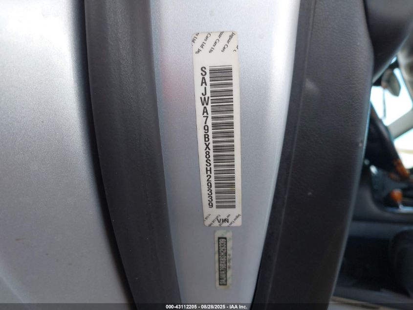 2008 Jaguar Xj Xj8 L VIN: SAJWA79BX8SH29339 Lot: 43112205