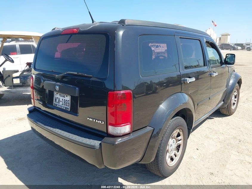 Vin: 1d4pt2gk2bw506909, lot: 43606550, dodge nitro se 20114