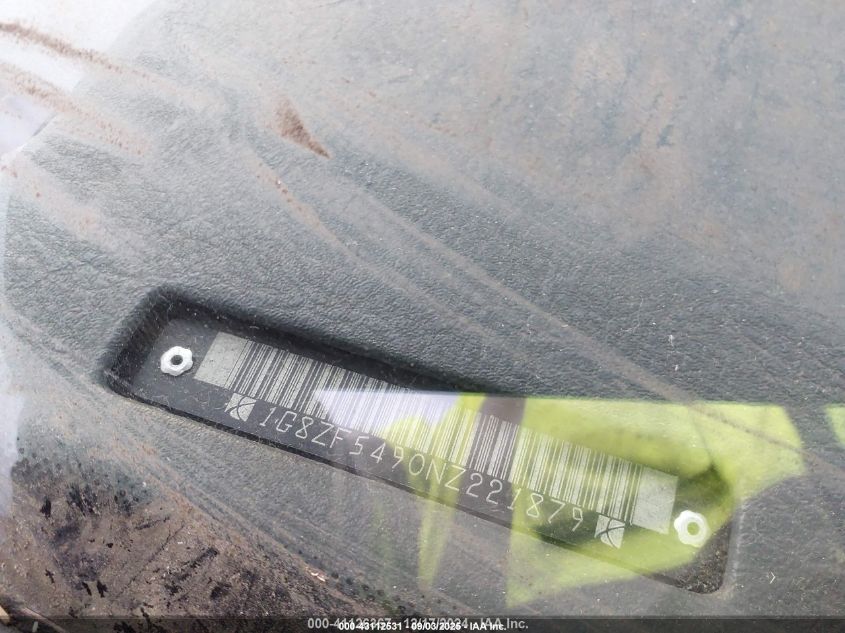 1992 Saturn Sl VIN: 1G8ZF5490NZ221879 Lot: 43112531