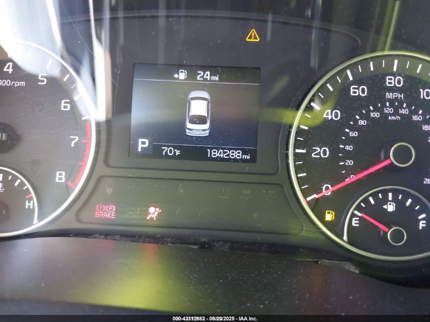 2019 Kia Optima Lx VIN: 5XXGT4L33KG285295 Lot: 43112682