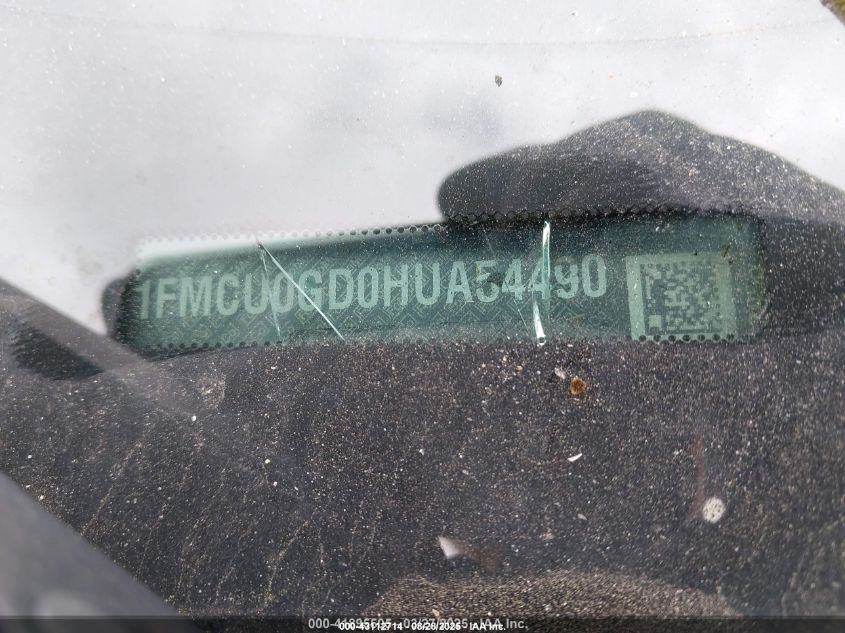 2017 Ford Escape Se VIN: 1FMCU0GD0HUA54490 Lot: 43112714