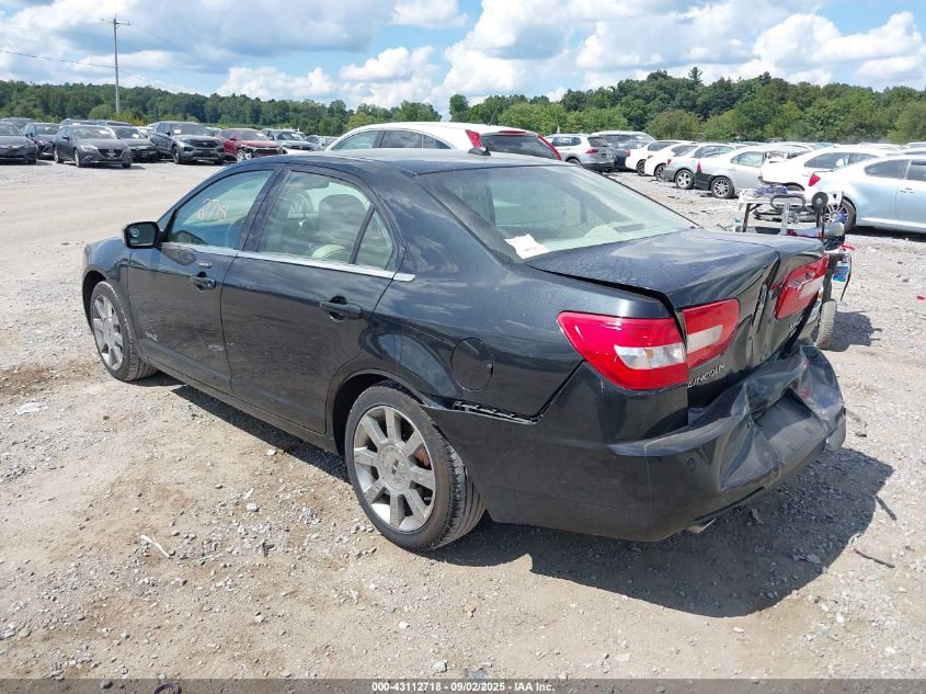 2009 Lincoln Mkz black sedan gasoline 3LNHM28T59R620031 photo #4