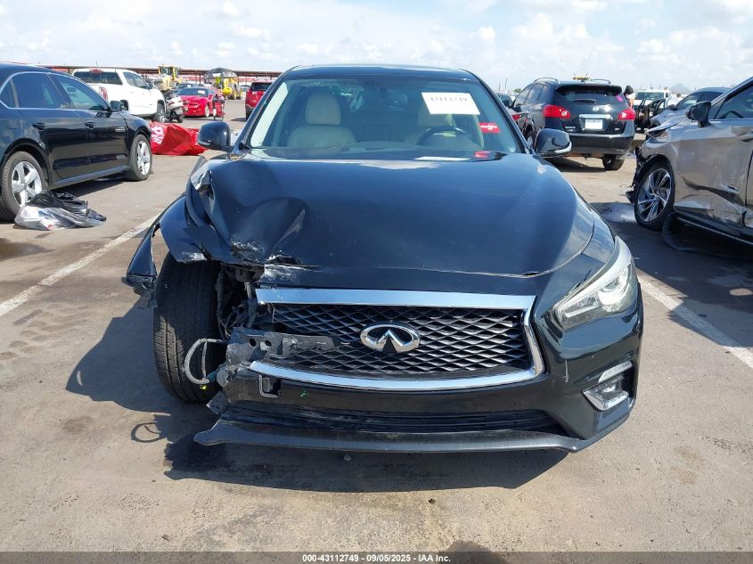 2018 Infiniti Q50 3.0T Luxe VIN: JN1EV7AP1JM350259 Lot: 43112749