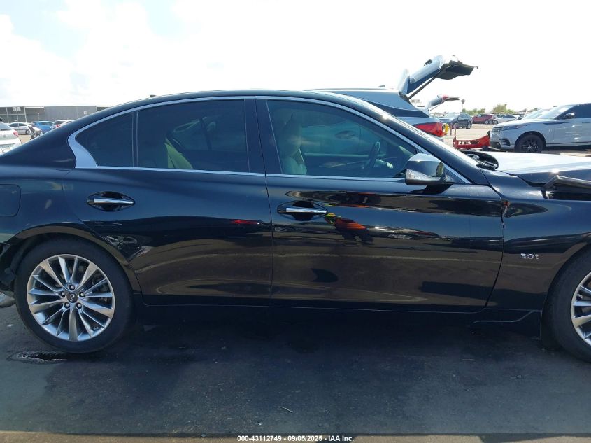 2018 Infiniti Q50 3.0T Luxe VIN: JN1EV7AP1JM350259 Lot: 43112749