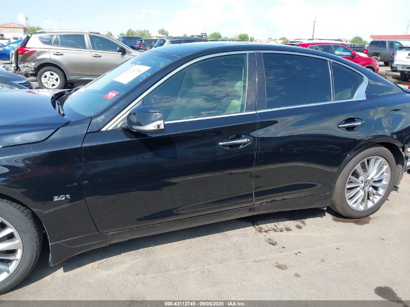 2018 Infiniti Q50 3.0T Luxe VIN: JN1EV7AP1JM350259 Lot: 43112749