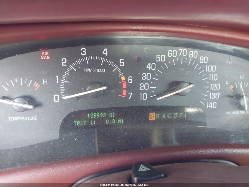 1997 Buick Park Avenue VIN: 1G4CW52K2V4613658 Lot: 43112803