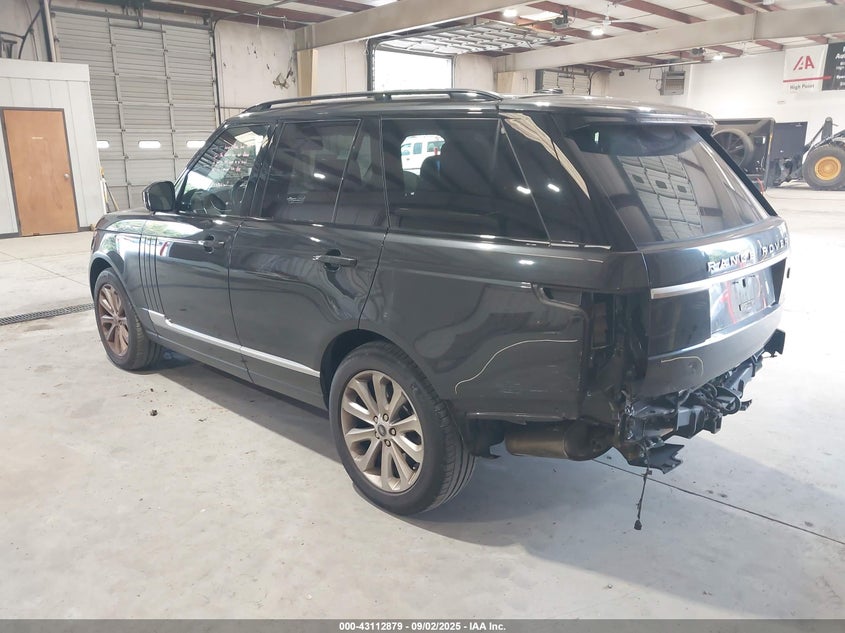 Vin: salgs2dfxda102157, lot: 43607189, land rover range rover hse 20133