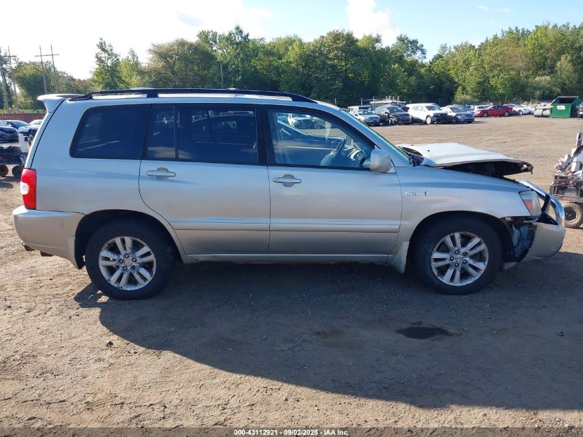 2007 Toyota Highlander Hybrid VIN: JTEEW21A570047277 Lot: 43112921