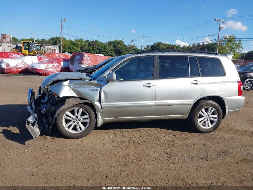 2007 Toyota Highlander Hybrid VIN: JTEEW21A570047277 Lot: 43112921
