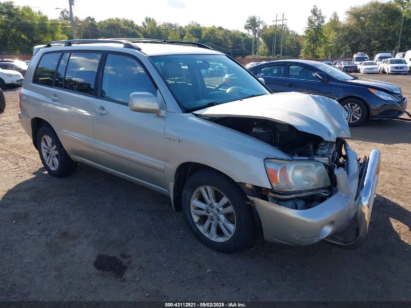 2007 Toyota Highlander Hybrid VIN: JTEEW21A570047277 Lot: 43112921