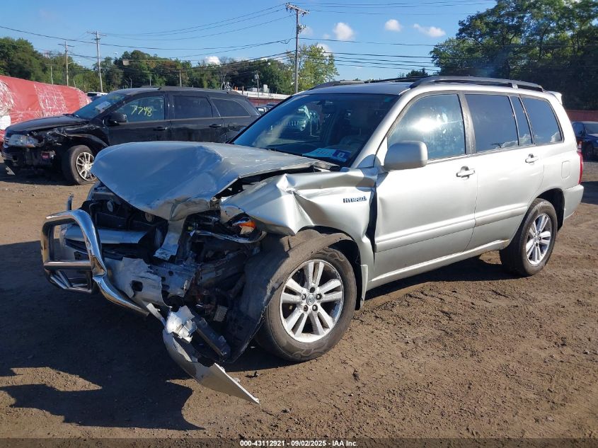 2007 Toyota Highlander Hybrid VIN: JTEEW21A570047277 Lot: 43112921